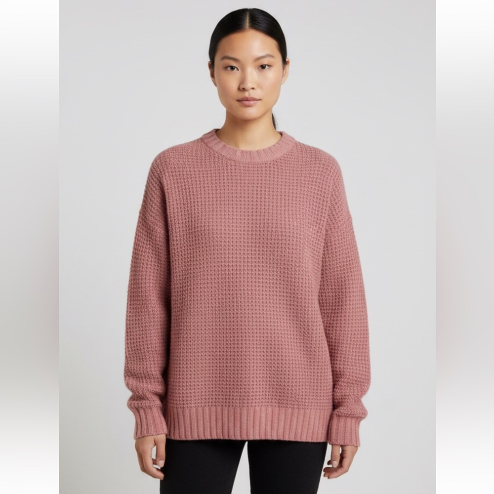 American Eagle Outfitters Waffle Knit Crew Sweater XS Oversized